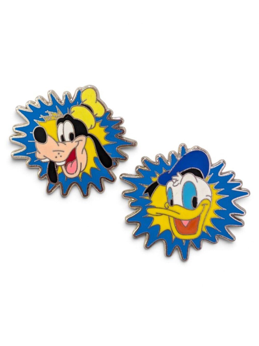 Goofy and Donald Duck Disney Pins: Blue Starburst Best Friends